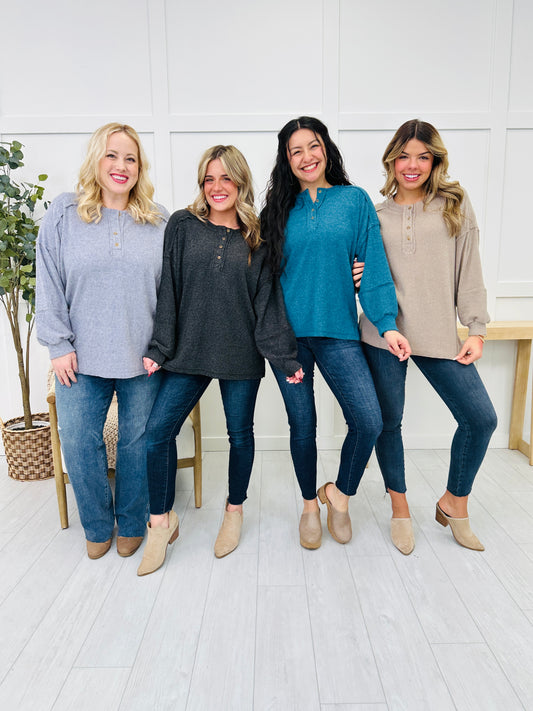 DOORBUSTER! Effortless Essentials Sweater- Multiple Colors!