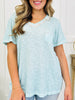 The Finishing Touch Top In Aqua