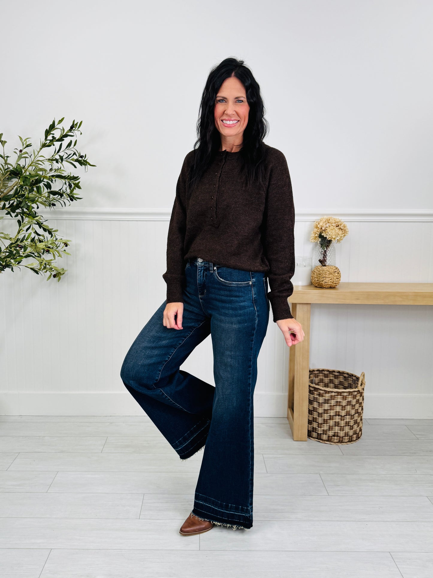 Best Dressed Tummy Control Retro Wide Leg Jeans