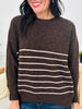 In Perfect Time Sweater in Brown