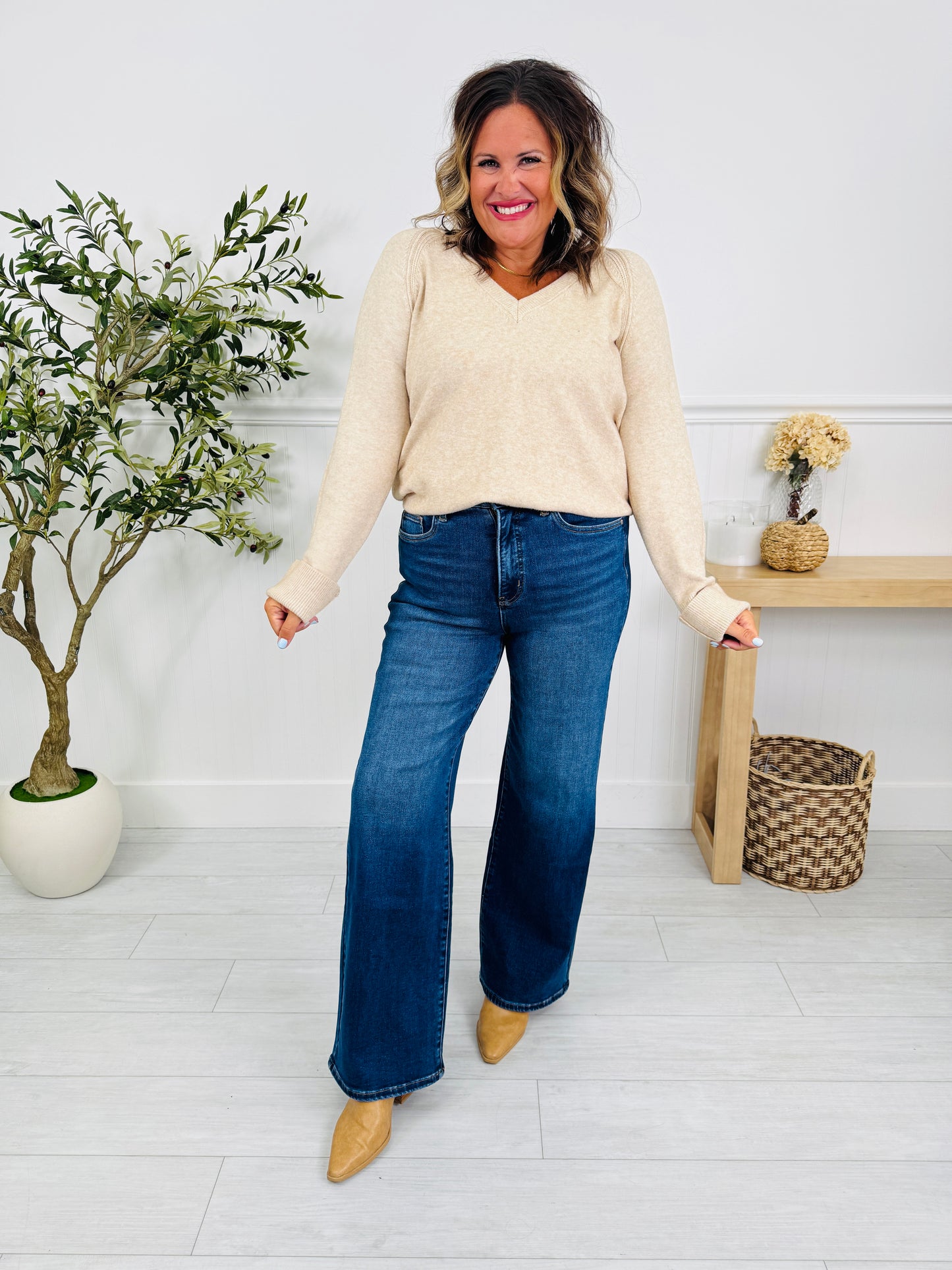 Made For You Wide Leg Jeans in Multiple Inseams