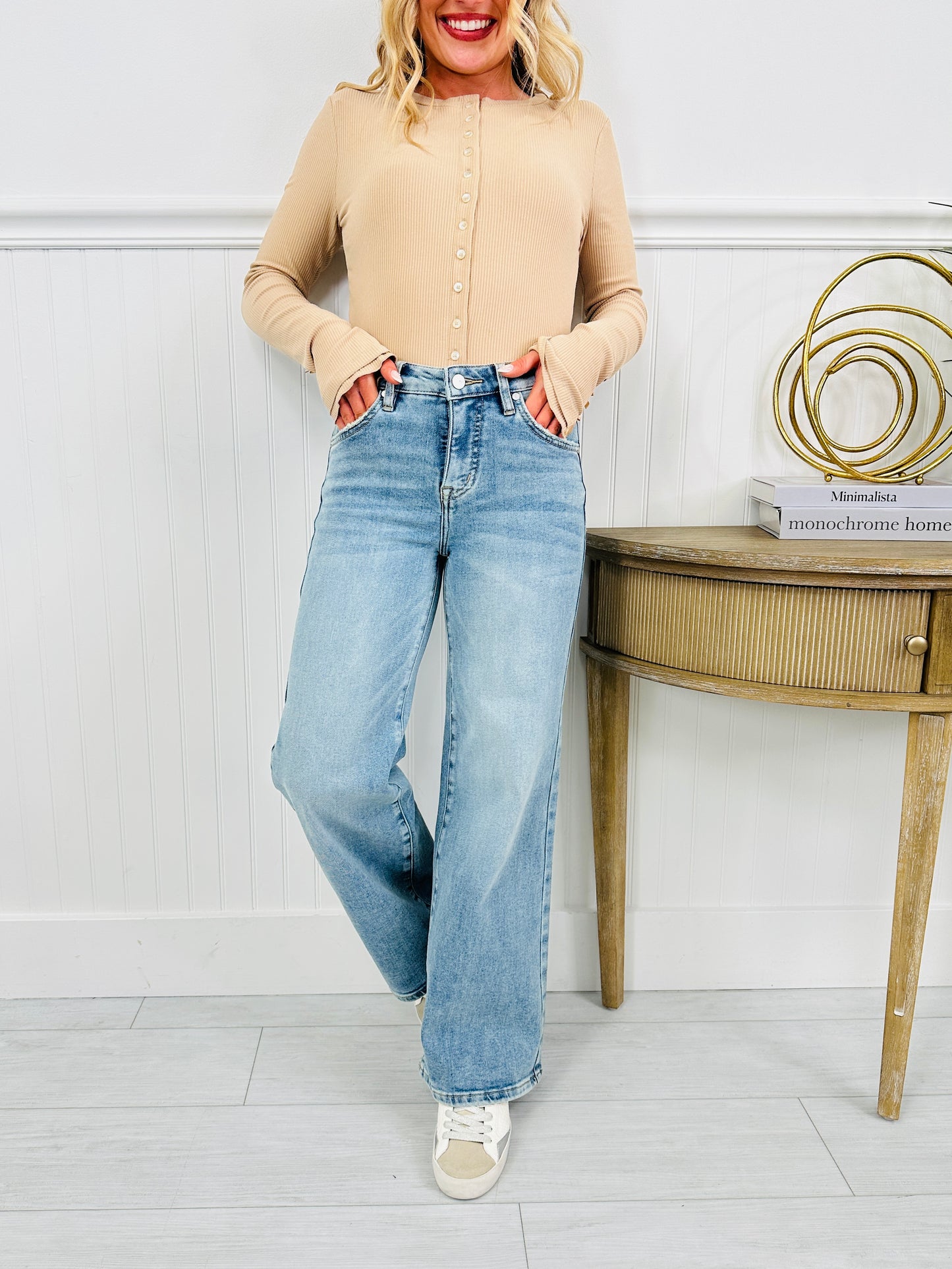 Fit Just Right Wide Leg Jeans With Tummy Control in Four Inseams