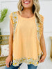 Floral Ember Top In Peach Jam