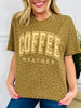 Coffee Weather Graphic Tee in Leopard