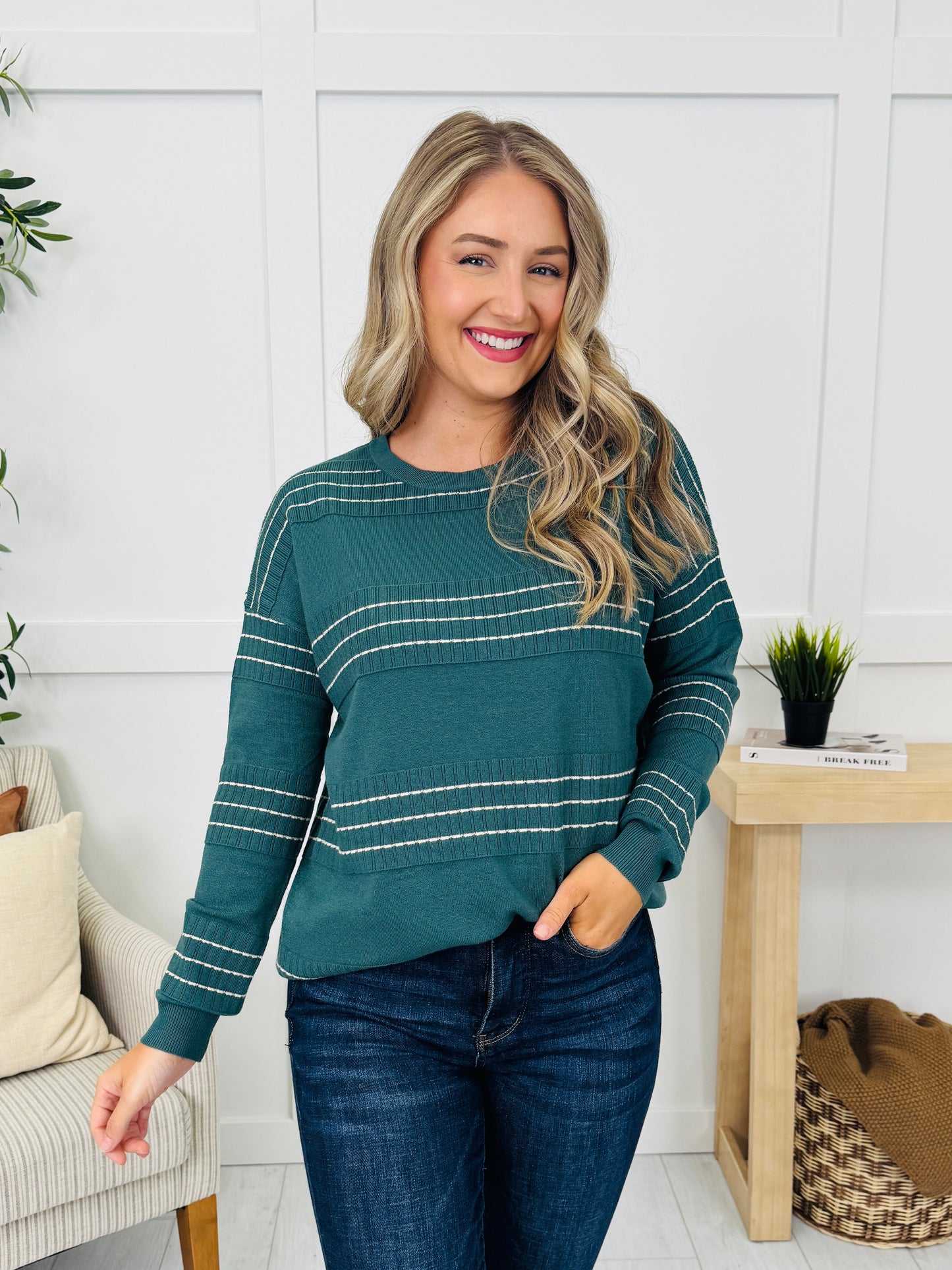 Threaded Hearts Sweater- Multiple Colors!