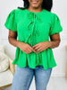 Sweetly Bowed Top In Green