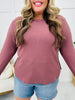 MOCO Exclusive Everyday Essential Long Sleeve Top In Mauve