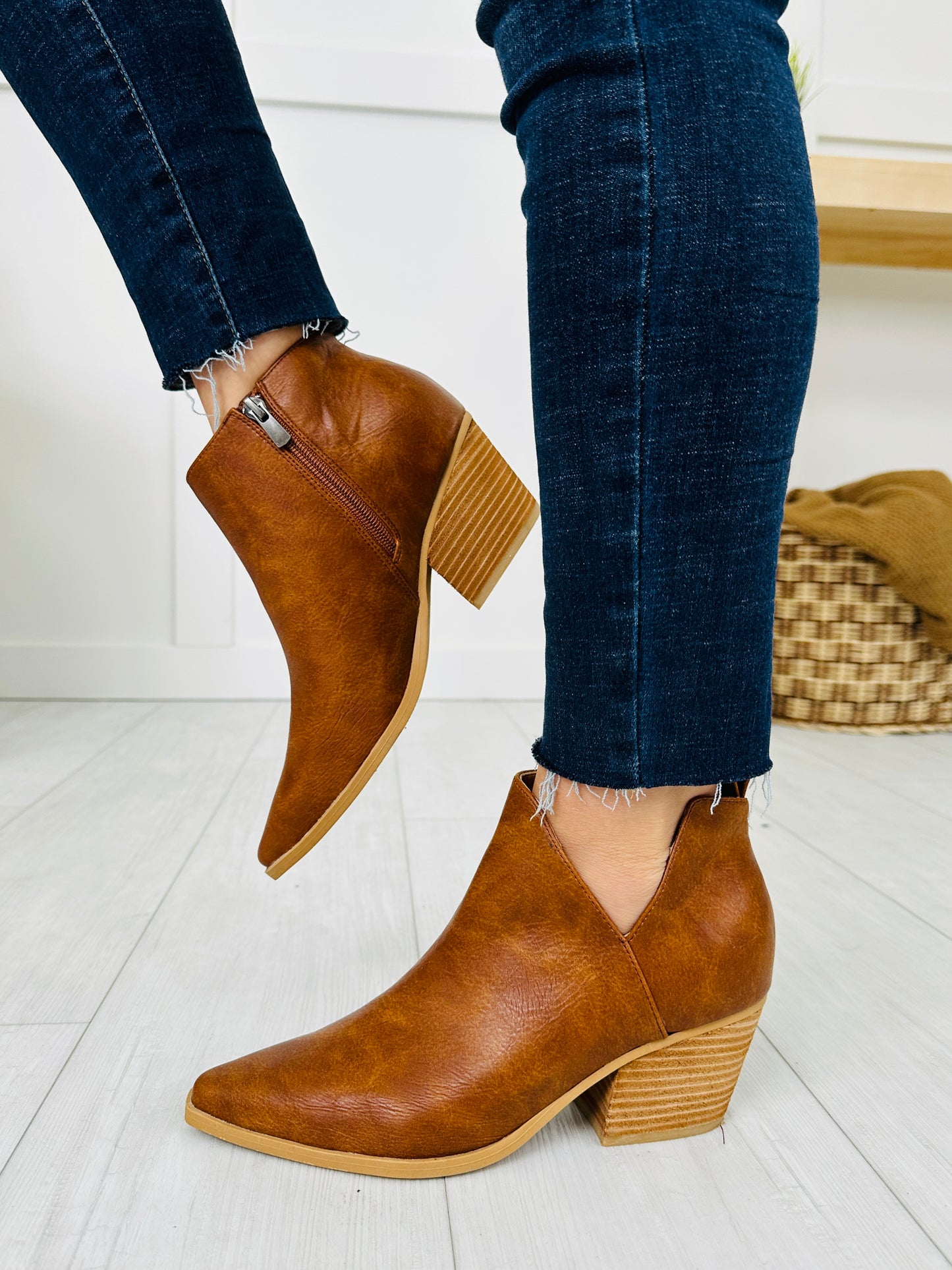 Midnight Mark Booties in Tan