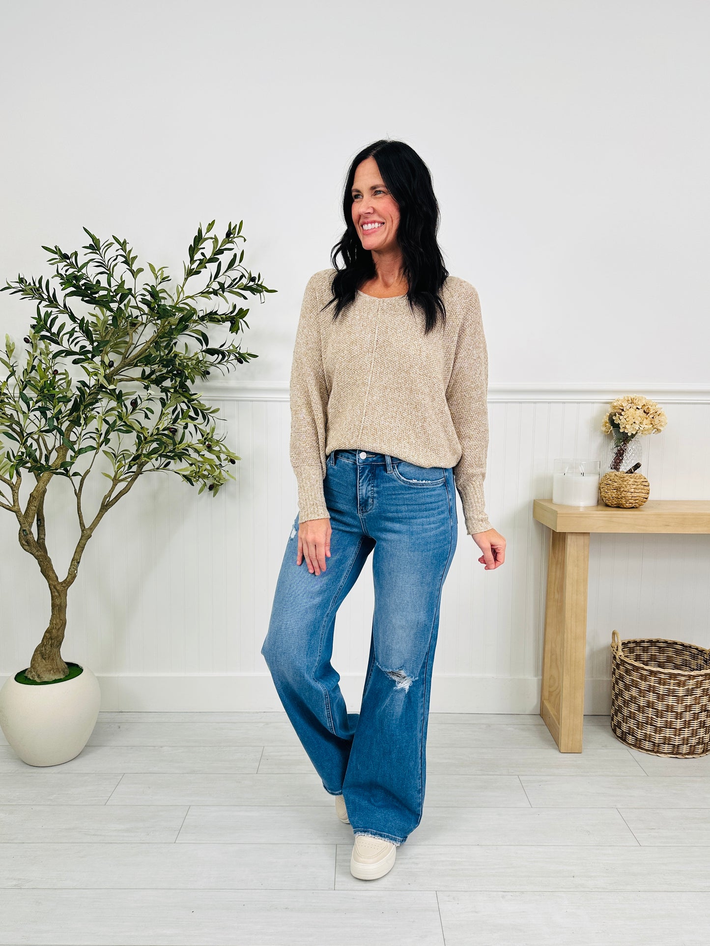 Relaxed & Ready Wide Leg Tummy Control Jeans In Multiple Inseams