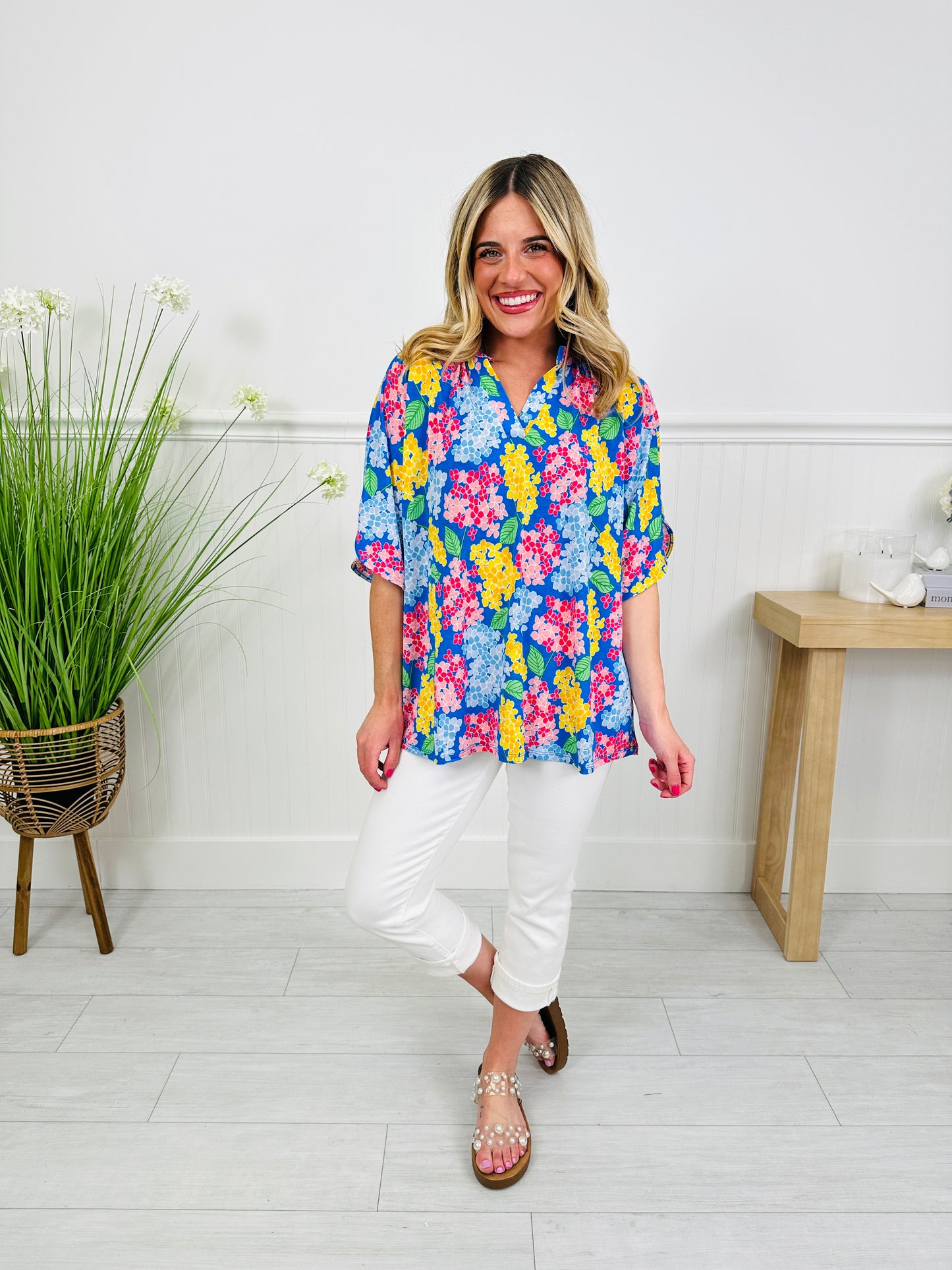 Radiate Sunshine Top in Key Largo Print