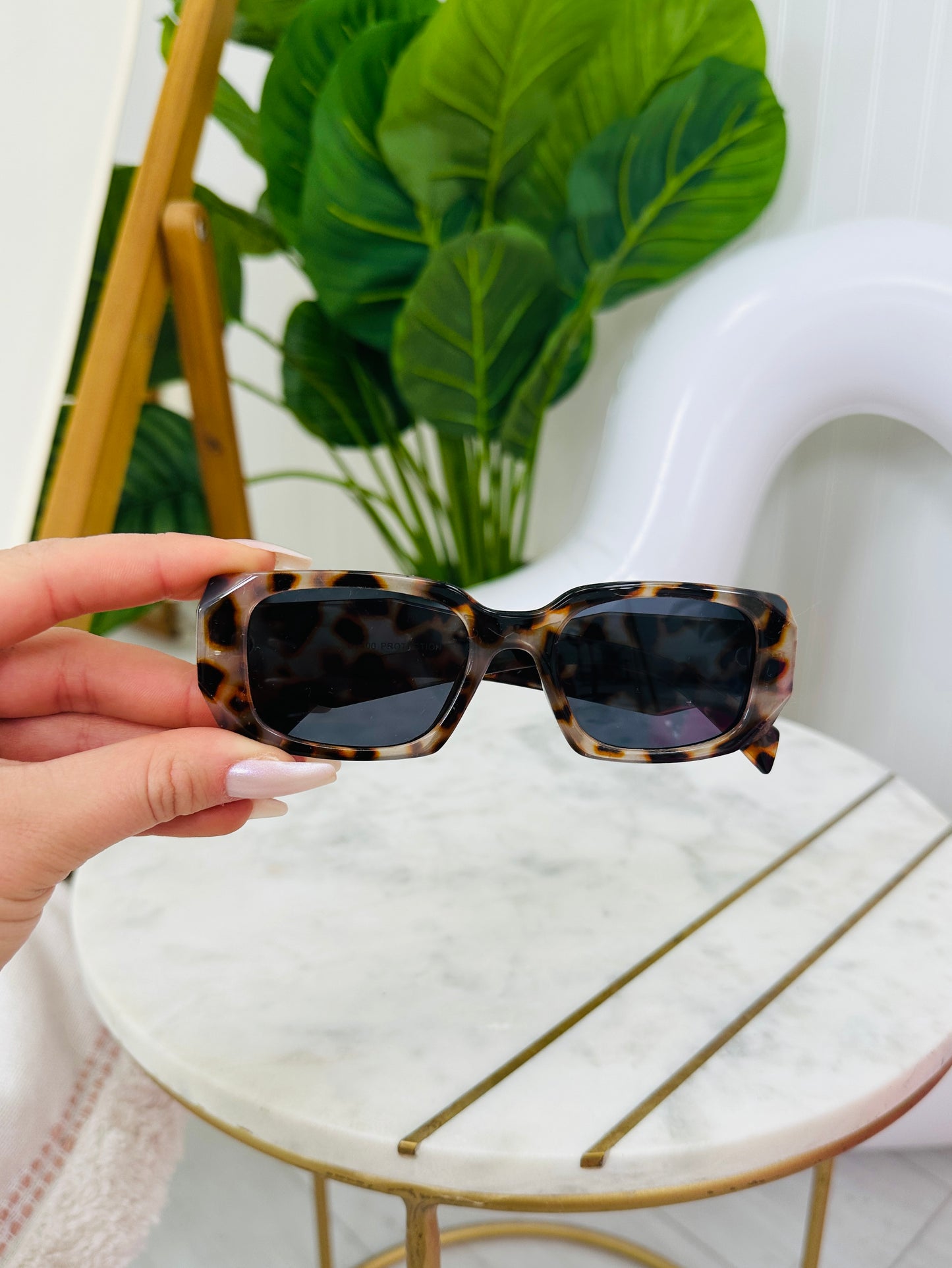 Wide Thick Rectangle Frame Sunglasses- Multiple Colors!