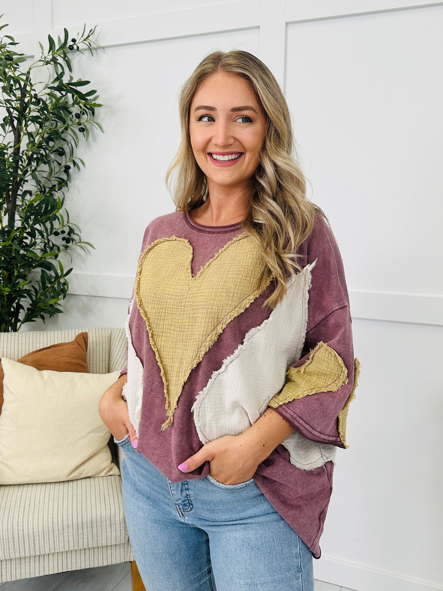 Heart Of The Matter Top In Lilac
