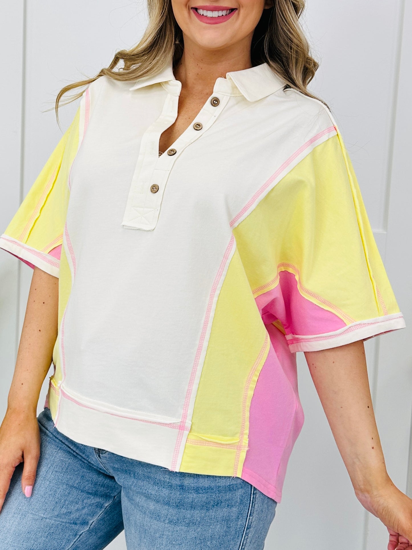 Sunday Shift Top In Lemon