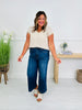 Judy Blue Set The Standard Tummy Control Ankle Wide Jeans