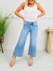 Get Up And Glam Wide Leg Cropped Jeans