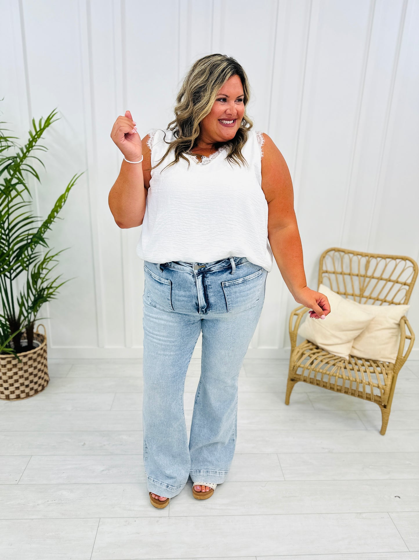 Risen Patch It Up Flare Jeans in REG/CURVY