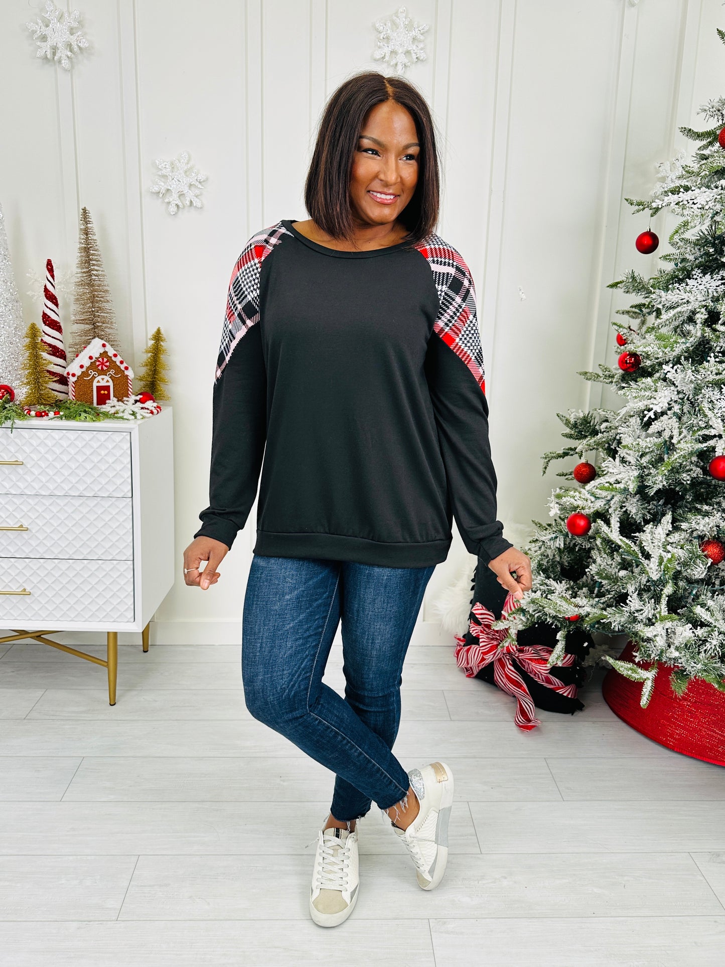 Flannel Kissed Evenings Top