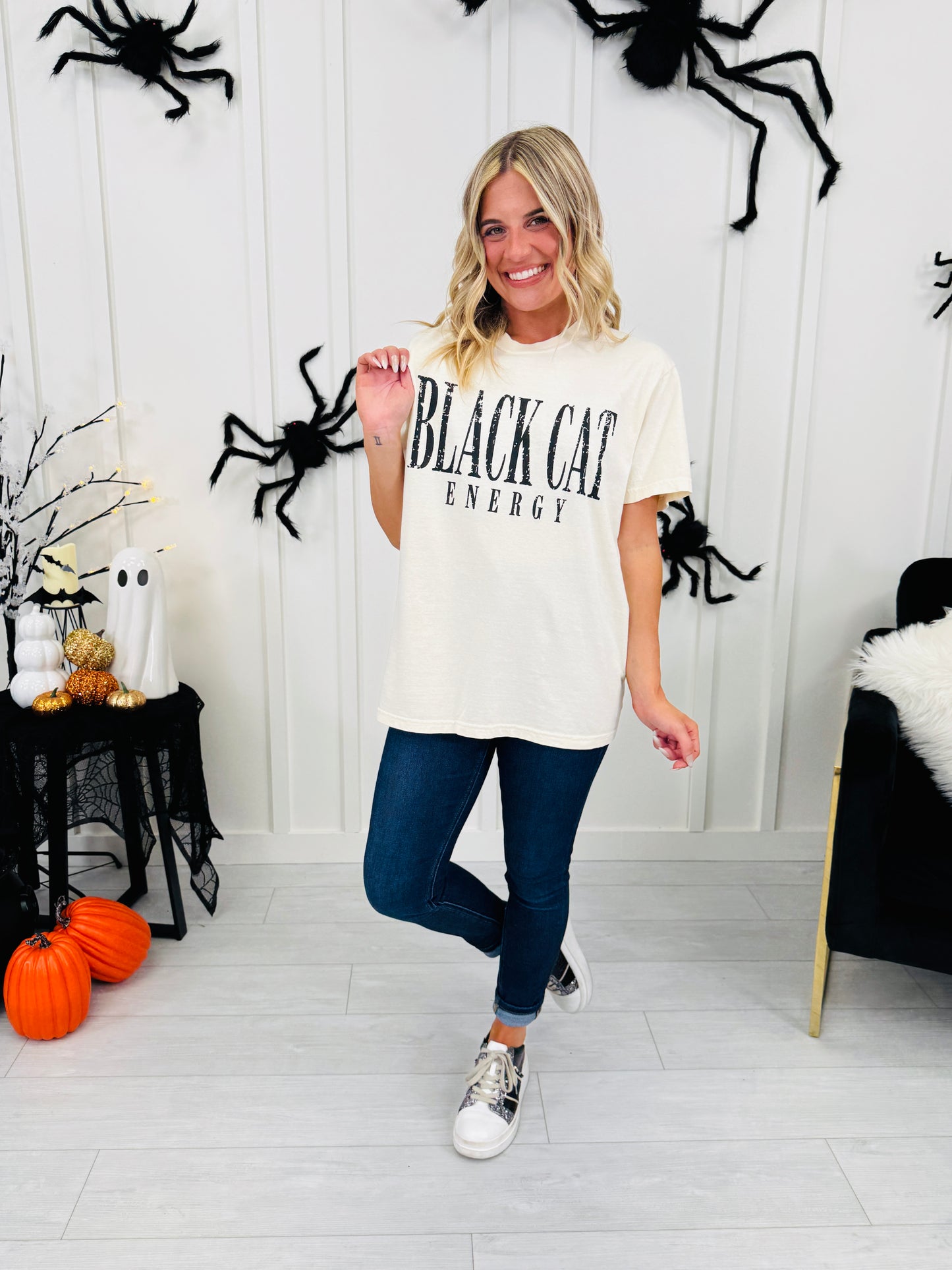 Black Cat Energy Graphic Tee
