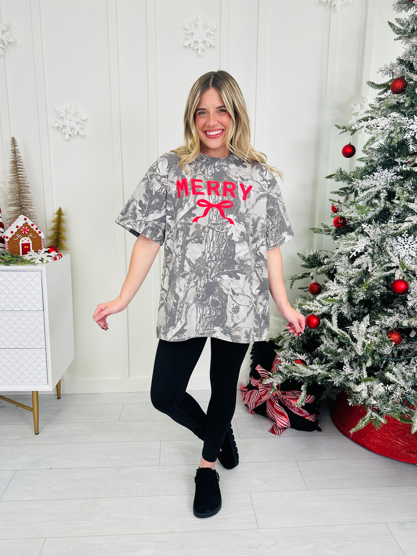 Merry Camo Graphic Tee