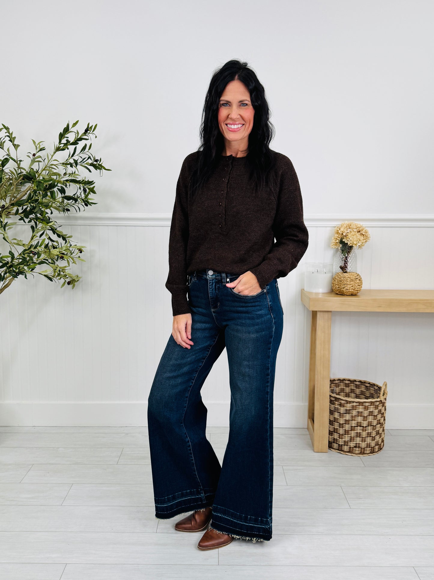 Best Dressed Tummy Control Retro Wide Leg Jeans