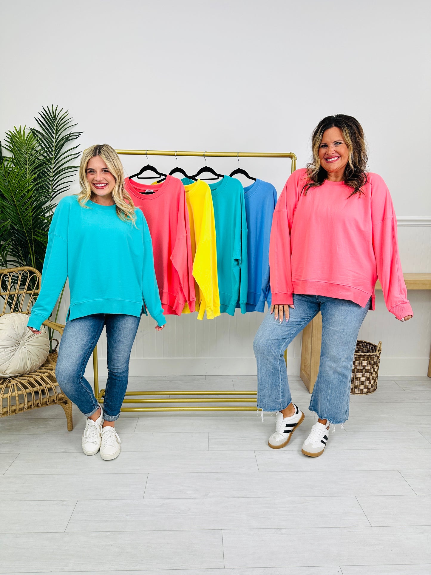 Color Pop Crewneck in Four Colors