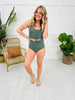 The Mari Swim Top in Emerald Shimmer