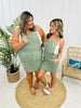 Judy Blue REG/CURVY Stylish in Sage Skirt Overall