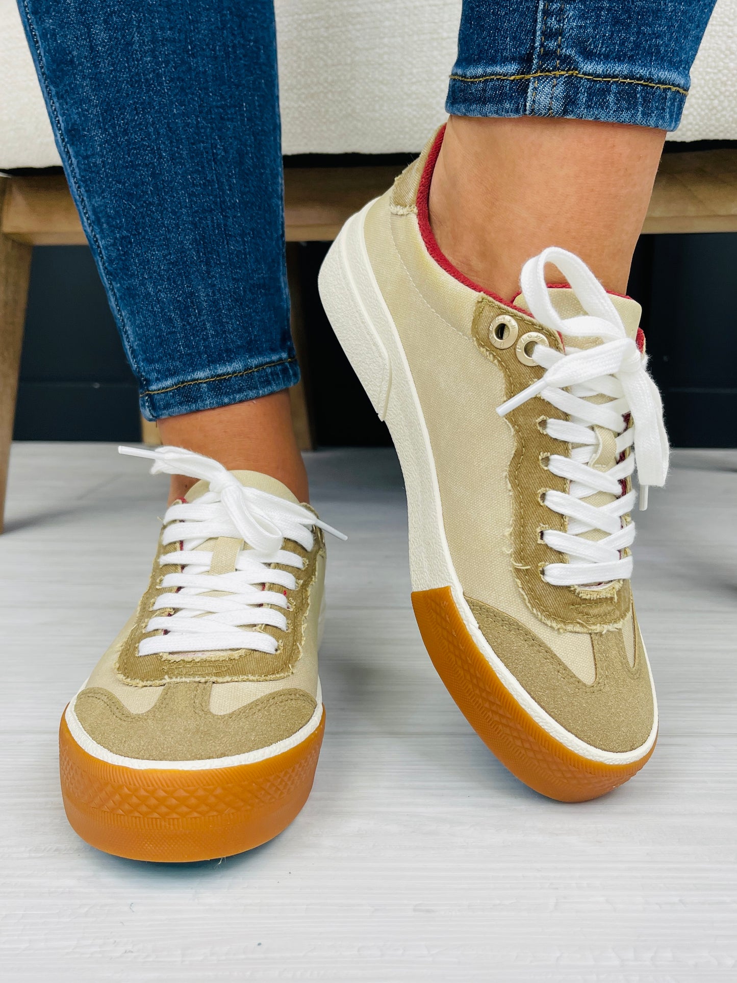 Golden Glide Sneakers