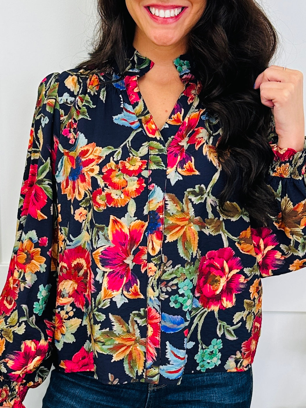 Moonlit Bloom Blouse