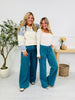 Judy Blue Deep Waters Wide Leg Utility Jeans