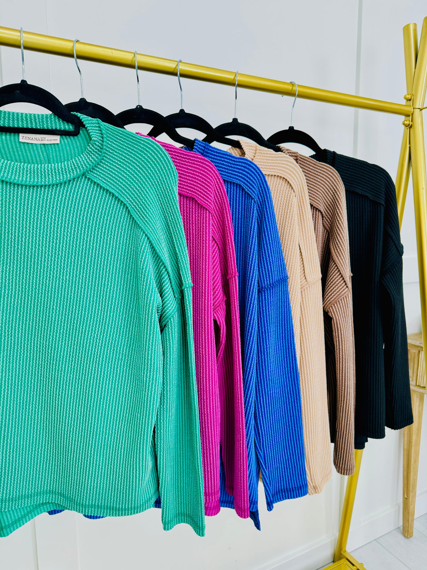 DOORBUSTER! Soft Focus Long Sleeve Top- Multiple Colors!