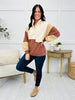 Cozy Contrast Pullover In Ecru