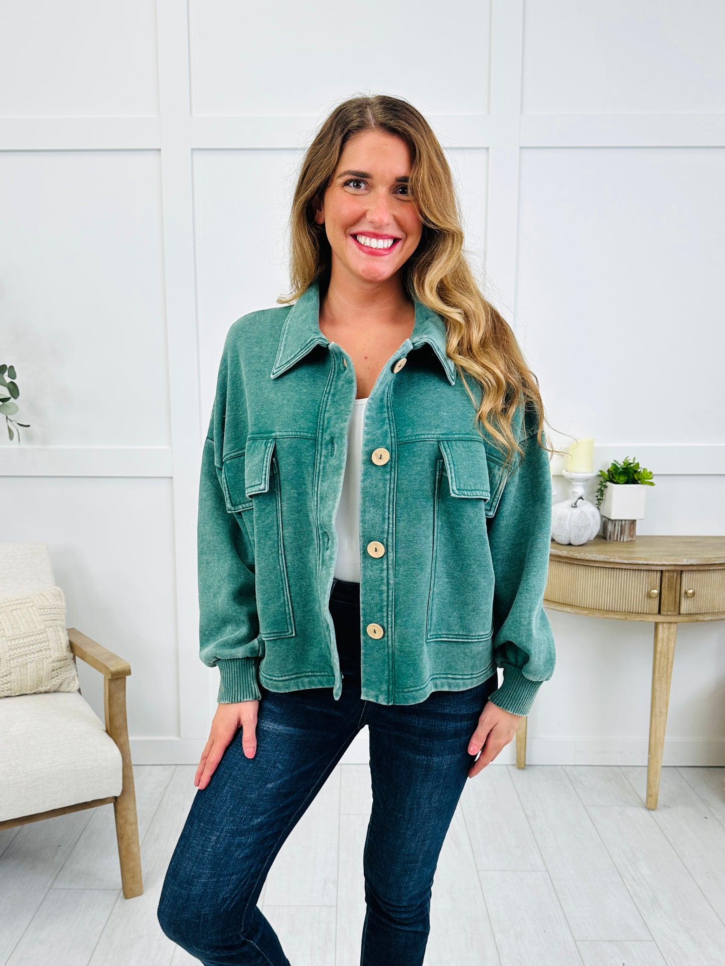 Off The Beaten Path Shacket In Multiple Colors