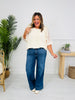 Judy Blue Girl Power Retro Wide Leg Trouser Jeans in Regular and Petite