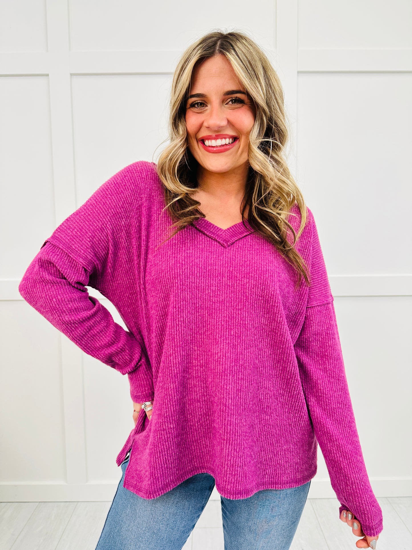 DOORBUSTER! REG/CURVY All Day Ease Top- Multiple Colors!