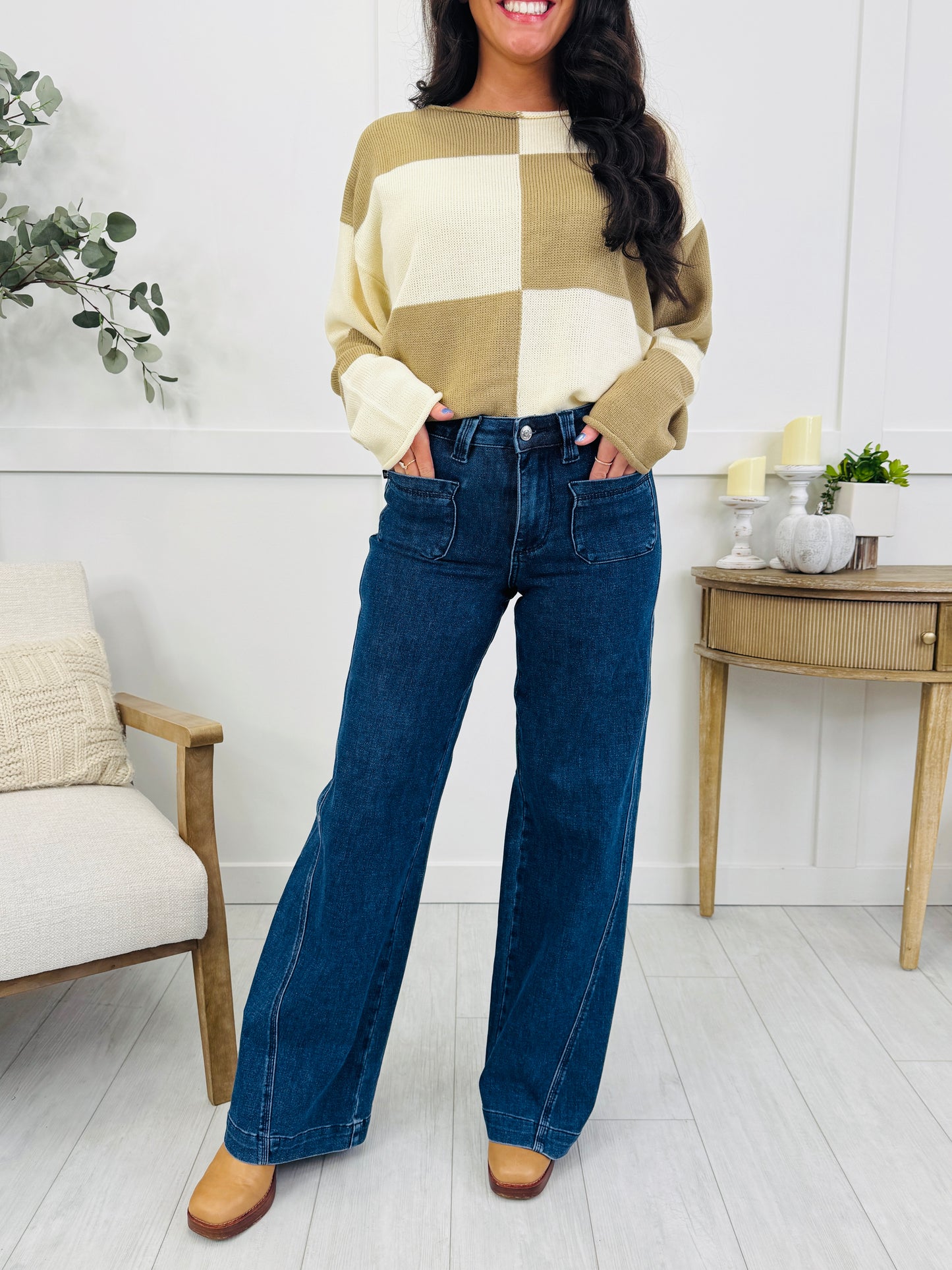Judy Blue Effortless Elevation Retro Wide Leg Jeans