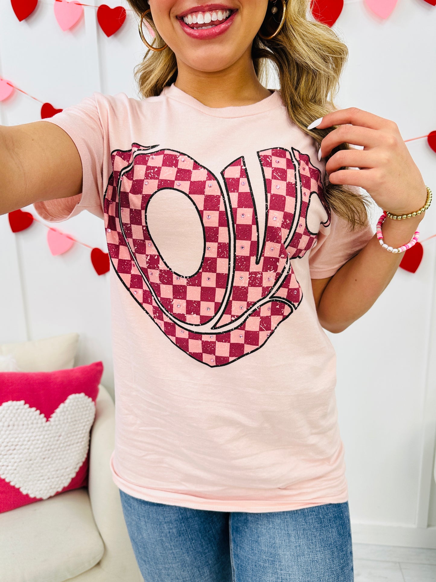 Love Grid Graphic Tee