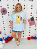 Golden Retriever Flag Graphic Tee