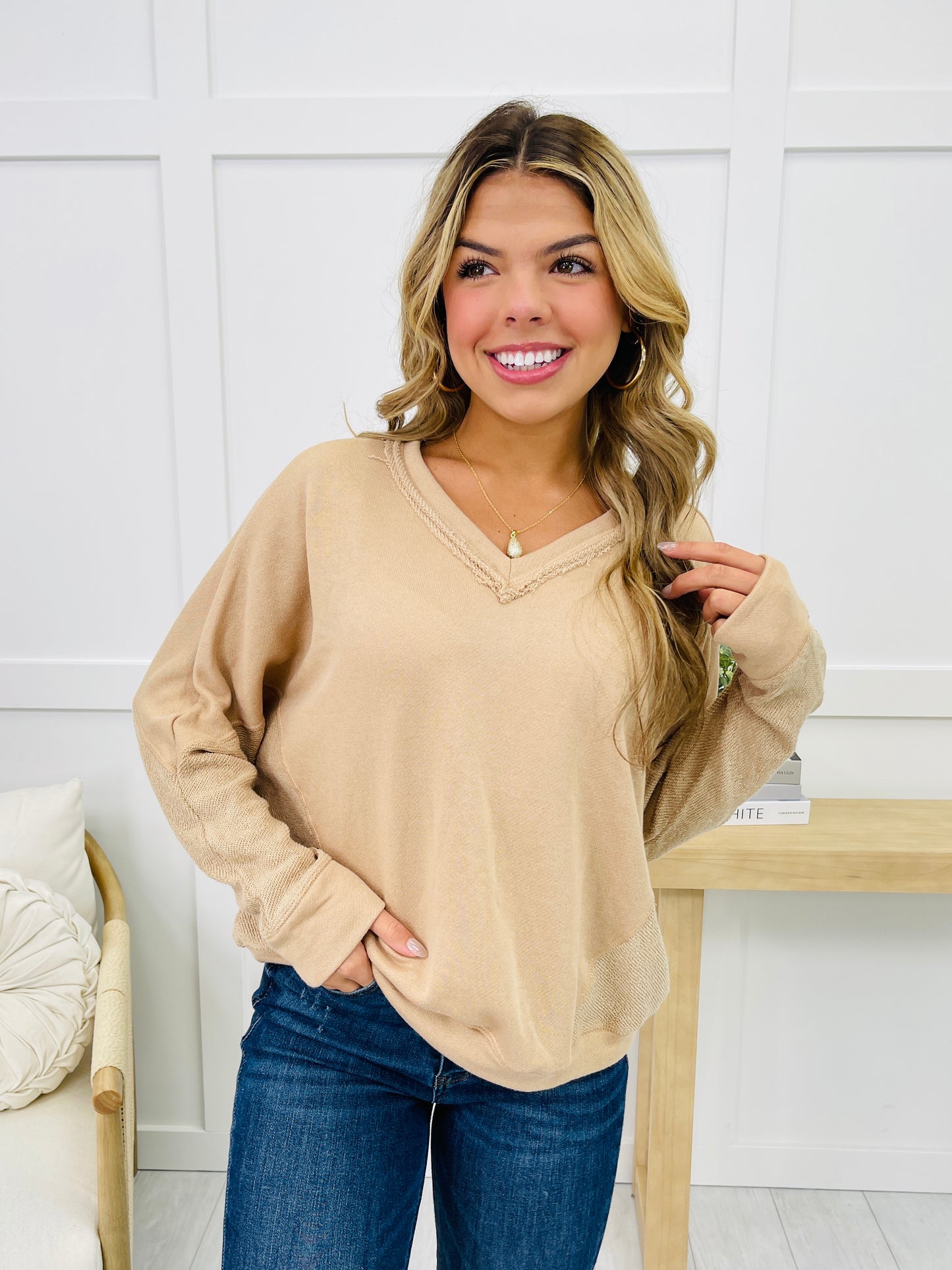 REG/CURVY Neutral Comforts Pullover