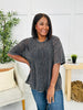 Sheer Melody Top in Ashed Black