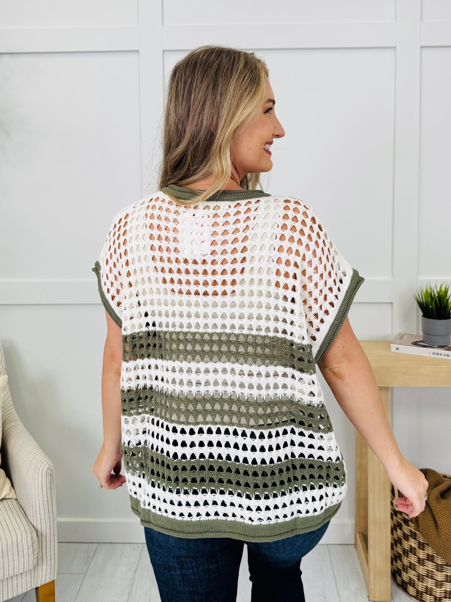 Crochet Canvas Top