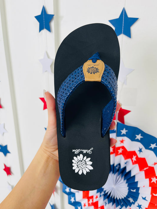 Chasing the Tides Flip Flops In Navy
