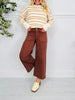 Judy Blue Melt In Your Mouth Chocolate Wide Leg Cropped Jeans