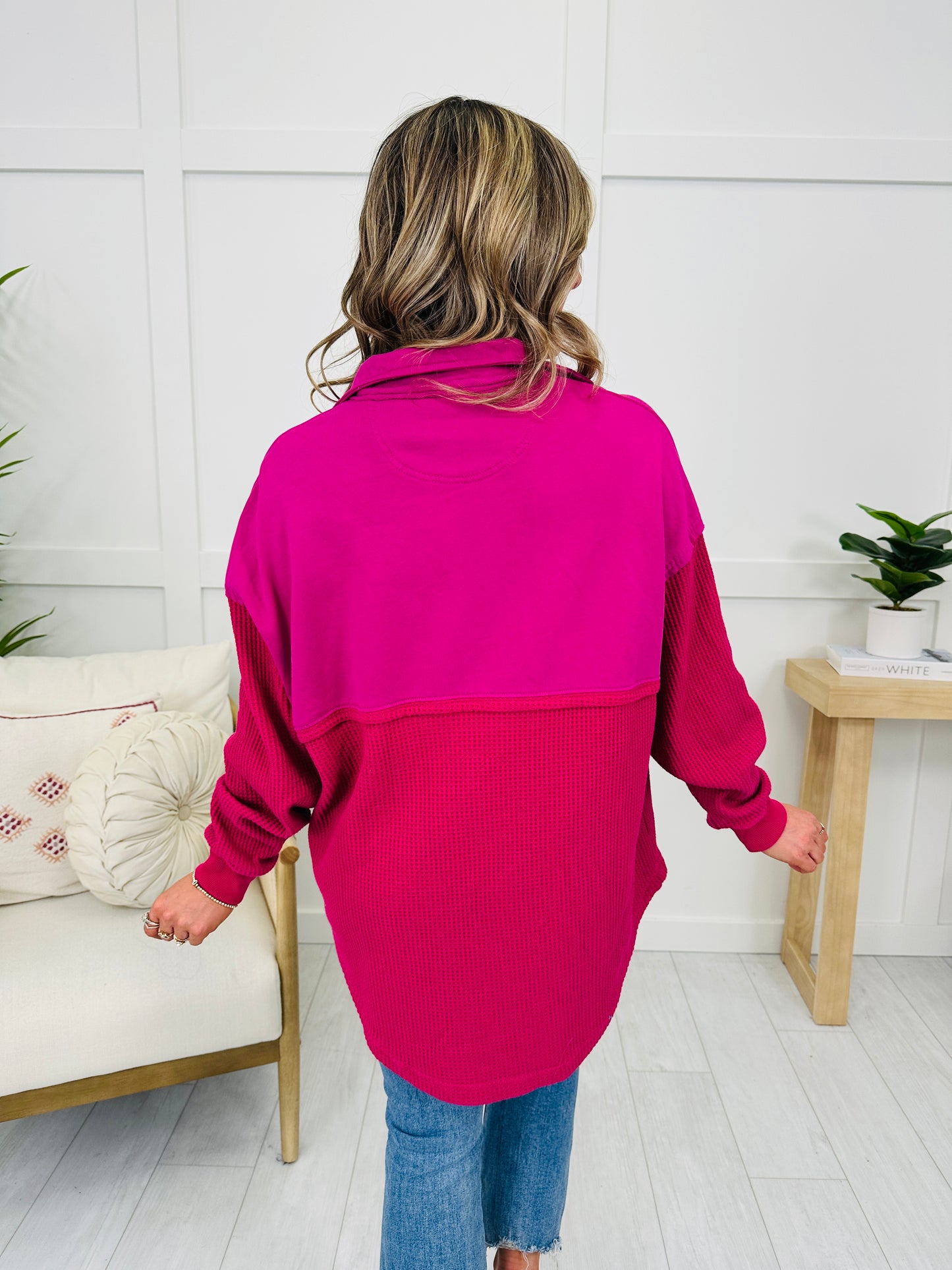 MOCO Exclusive The Perfect Mix Pullover In Berry