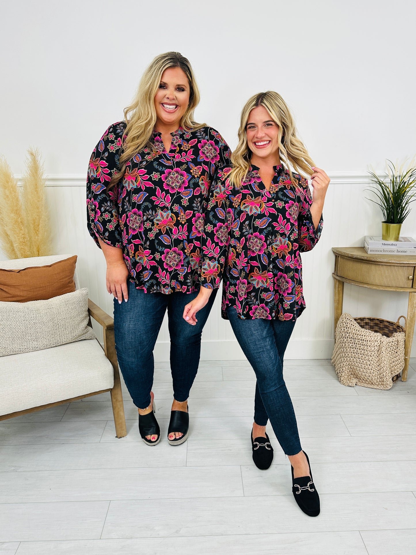 Fall Into You Top in Hot Pink