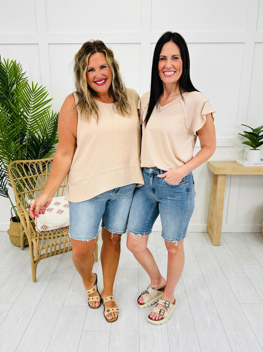 Judy Blue Bermuda Bliss Vintage Washed Bermuda Shorts