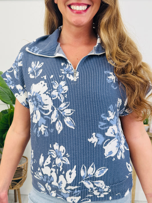 Blue Tide Blooms Top