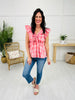 Plaid Ways Top in Coral