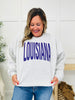Louisiana Reversible LA Graphic Crewneck Sweatshirt