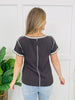 Simple Moments Top in Charcoal